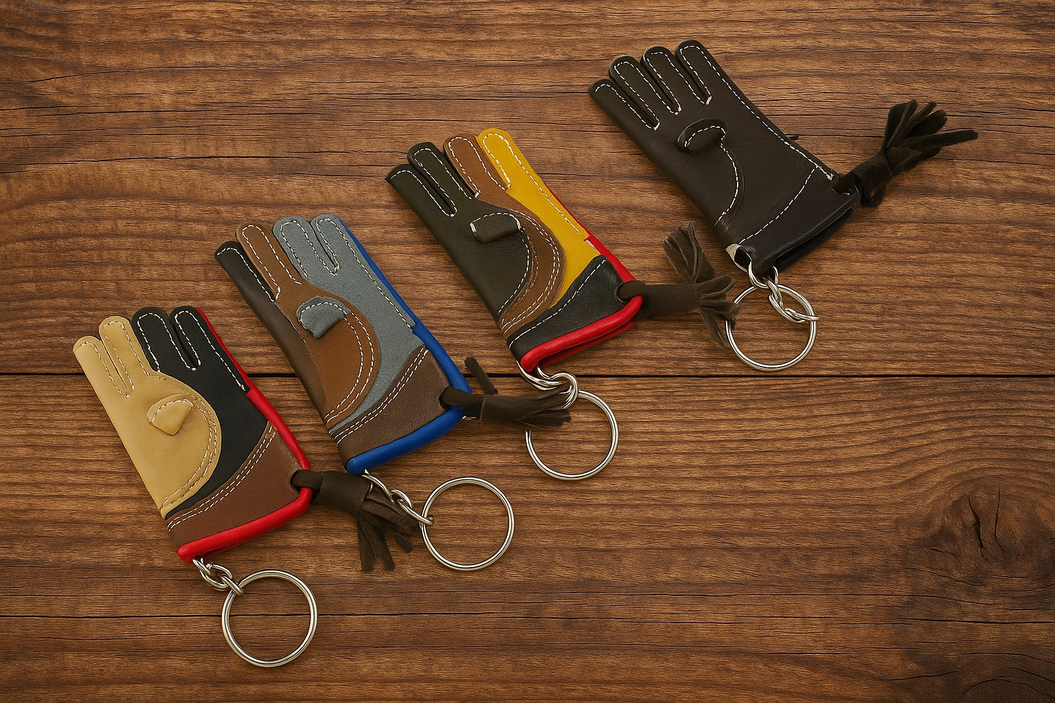 Falconry glove key ring